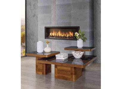 Set di tavoli per soggiorno in legno, tavolino da caffè, mobili, legno, vetro, set di tavolini.