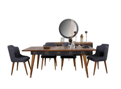 Tavolo Tavolo da pranzo Legno Tavoli Stile Mobili di lusso italiani 160 x 90 Tavoli in legno