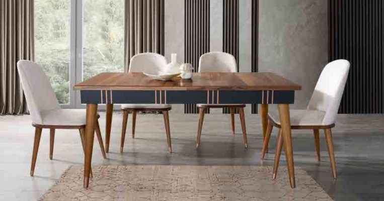 Tavolo Tavolo da pranzo Legno Tavoli Stile Mobili di lusso italiani 160 x 90 Tavoli in legno