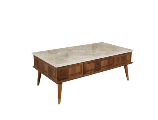 Tavolino design per soggiorno in stile in pietra, tavolino da 160x68cm.   Tavolino design per il soggiorno in pietra, dimensioni 160x68cm.