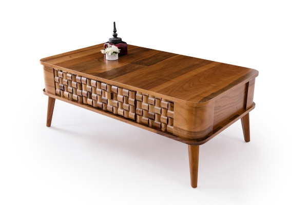 Tavolino da salotto rettangolare moderno in legno design tavoli di lusso per il soggiorno.