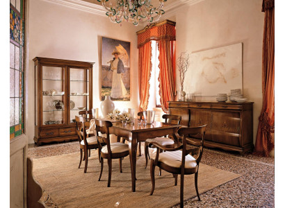 Set da pranzo, tavolo da pranzo con 9 pezzi, tavolo, tavoli, completo, tavolo da pranzo con 6 sedie, gruppo.