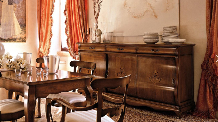 Set da pranzo, tavolo da pranzo con 9 pezzi, tavolo, tavoli, completo, tavolo da pranzo con 6 sedie, gruppo.