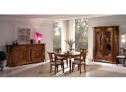 Set da pranzo di lusso con tavolo da pranzo, sedia, tavolo XXL, tavoli, sedie design in legno 7 pezzi nuovo.