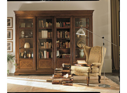 Scaffale d'ufficio Armadio con cassetti Armadio per ufficio Porte in vetro Design di mobili in legno massiccio