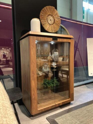 Mobiletto in legno di lusso design vetrina marrone nuovo