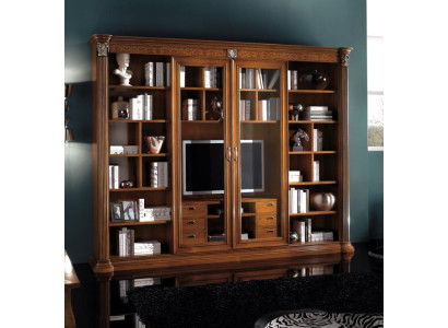 Armadio Vetrina in Legno Mobili da Soggiorno tv Pareti Attrezzate Design Vetrine