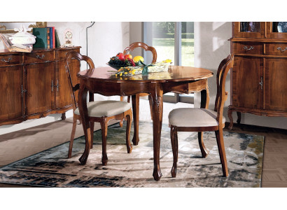 Tavolo da pranzo Tavolo rotondo Design di lusso Mobili italiani Mobili in legno Tavoli rotondi Nuovi