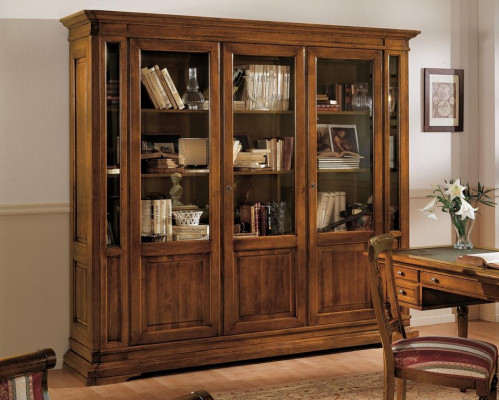 Set ufficio Tavolo in legno Sedia Libreria Scrivania Scaffale Armadietti 3 pezzi. Nuovo