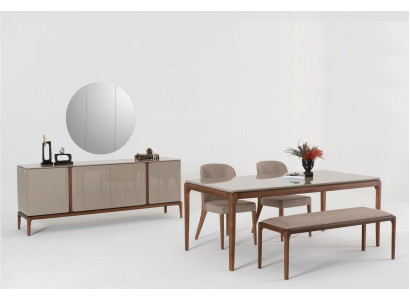 Sala da pranzo Mobile in legno beige Stile Moderno Credenza Armadio xxl