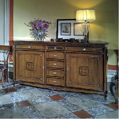 Soggiorno Buffet in legno Mobile credenza Nuovo Sideboard Credenza Cassetto Vetrina