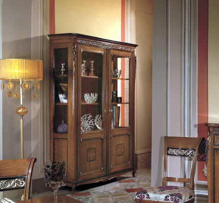 Vetrina in vetro armadio in legno massello vetrina mobili soggiorno credenza legno massello