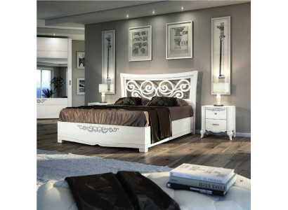 Set da camera da letto 3 pezzi letto comodino letti matrimoniali legno gruppo set nuovo