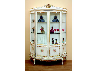 Vetrina in vetro Mobile barocco Arredamento italiano Vetrine in vetro Armadi