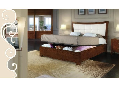 Set da camera da letto completo 3 pezzi: letto, comodino, gruppo letto in legno.