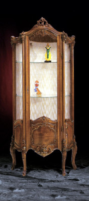 Vetrina Mobile da soggiorno Madia Legno massiccio Vetrine in vetro Armadio in legno massiccio