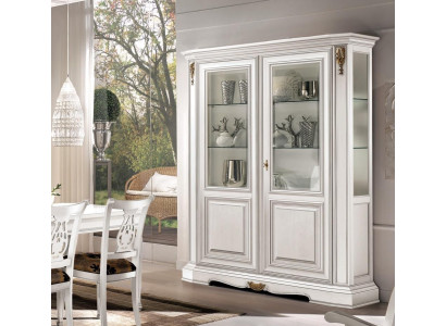 Vetrine soggiorno Bianco Armadietto credenza Bianco chiaro Vetrina Armadio Classico