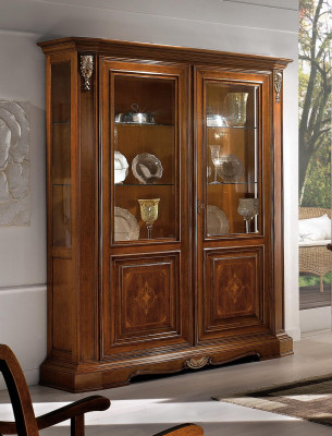 Vetrina 2 ante in legno armadio Vetrine Soggiorno Guarda Armadi Design Mobili in vetro