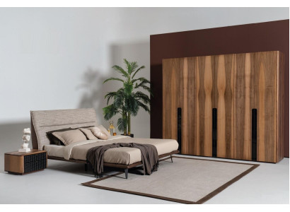 Modern Loft Design Camera da letto Design Letto di lusso Letti Imbottiti Stile Arredamento Nuovo grigio