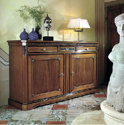 Mobili italiani Soggiorno Mobili in legno Nuovi Madia TV Lowboard mobile TV.