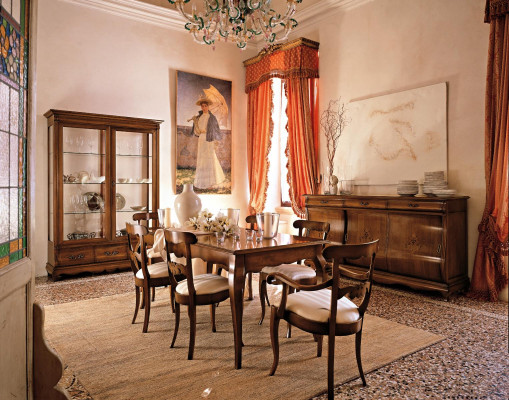 Set classico 2x sedie con braccioli 4x sedie set di sedie da pranzo gruppo sala da pranzo nuovo