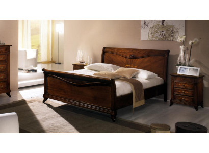 Letto matrimoniale Camera da letto Letto Mobili Legno Design Vaccari giovanni Letti Massicci