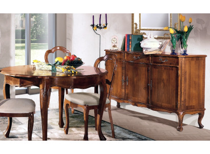 Armadio Soggiorno Scaffale Legno Design di lusso Comò Tavolo laterale Marrone Mobili