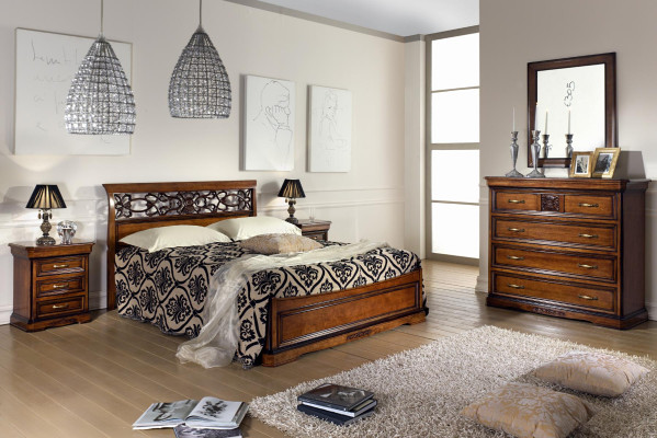 Camera da letto Letto Comodino Letti Hotel Matrimoniale Set di lusso Design nuovo 3 pezzi Mobili