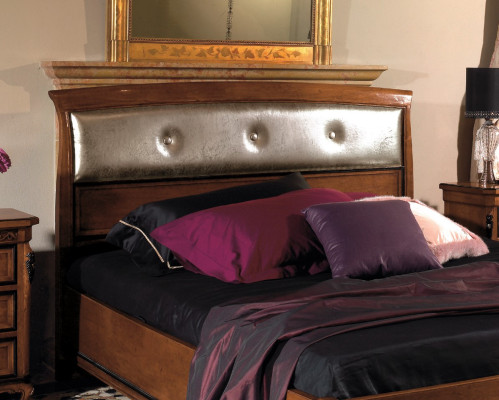 Letto matrimoniale Letti Camera da letto Mobili in legno massello Vaccari cav giovanni Letto nuovo