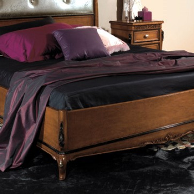 Letto matrimoniale Letti Camera da letto Mobili in legno massello Vaccari cav giovanni Letto nuovo