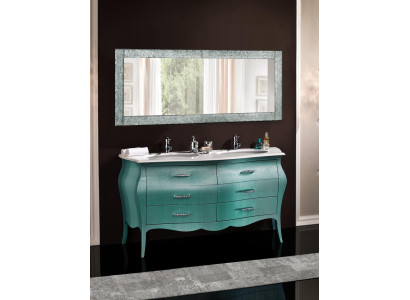 Set sottolavabo specchio design lusso tavolo reparto mobili nuovo