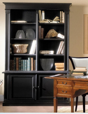 Scaffale divisore, credenza, vetrina in legno di lusso Mobili italiani massicci.