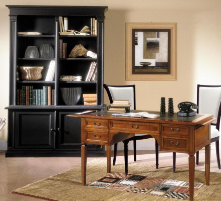 Scaffale divisore, credenza, vetrina in legno di lusso Mobili italiani massicci.