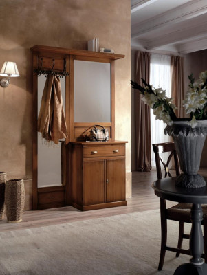 Cabina Appendiabiti Scaffale Armadio Armadio per abiti Mobili Armadi Appendiabiti Credenza Legno