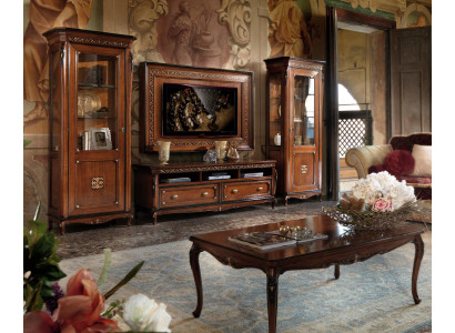 Design cassettone armadio credenza stile classico salotto cassettiere mobile RTV basso.