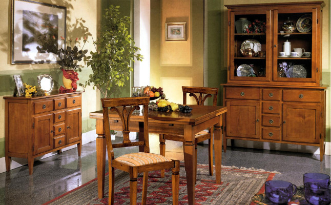 Vetrina credenza buffet armadio Mobili italiani Arredamento Scaffali Vetrine