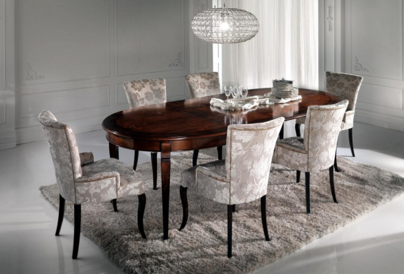 Tavolo da pranzo di lusso Arredo mobili di design italiano Tavoli in legno massello Nuovo