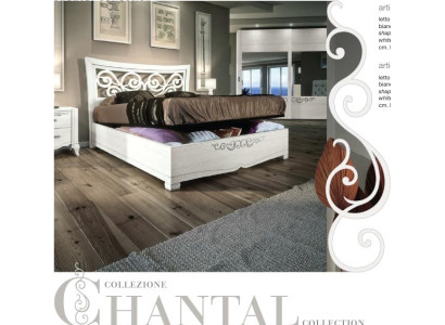 Telaio del letto Letto matrimoniale Letto di lusso Letti in legno Cornice del letto Bianco Design Moderno Nuovo