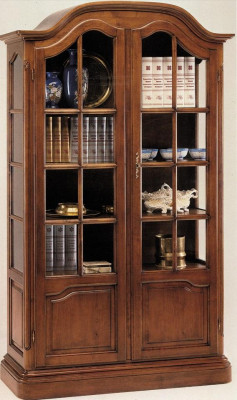 Mobile porta tv in legno massiccio Vaccari cav giovanni con vetro nuovo