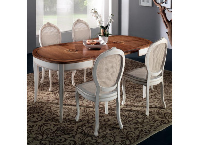 Tavolo da pranzo in stile antico in legno massello Tavoli da pranzo italiani in legno Mobili