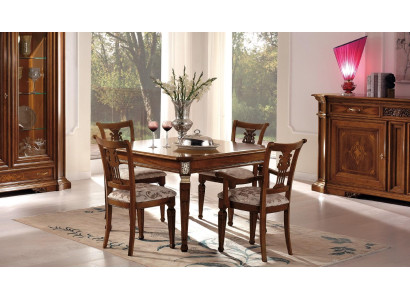 Set 4 sedie sedie poltrone da pranzo in legno moderne gruppo poltrona mobili