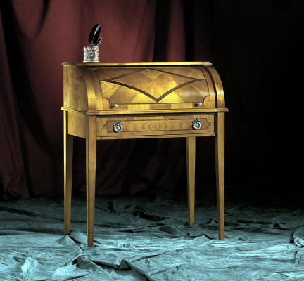 Scrivania Tavolo Arredamento Italiano Mobili Legno Massello Ufficio Segretario Nuovo