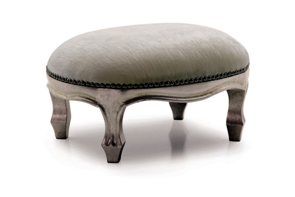 Poggiapiedi Imbottito Sedile Tessuto Relax Divano Tavolino Panchina Poggiapiedi R1 Designer Di Lusso