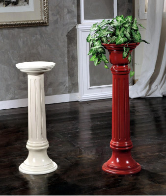 Supporto per fiori Colonna per fiori Fioriera Stand Legno massiccio Piantana per piante in vaso Nuovo