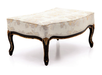 Design sgabello poggiapiedi sedile imbottito panchina imbottita tessuto legno stile