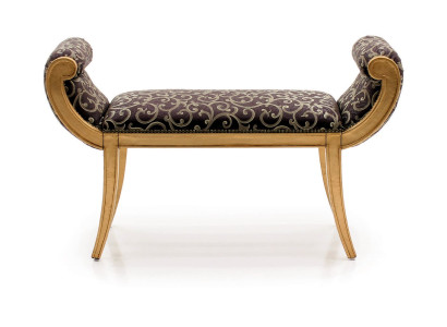 Sgabello Poggiapiedi Mobili Abitare Panche Sedile Tessuto Classico