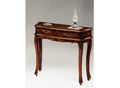 Tavolo console cassettiera barocco rococò comò in legno design mobiletto da appoggio