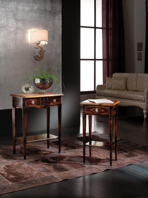 Tavoli Console Tavolo Consolle Mobili Consolle di legno Telefono Comodino Italiani