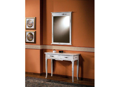 Tavoli Consolle Tavolo Side Camera da letto Legno Specchio + Consolle Comodini