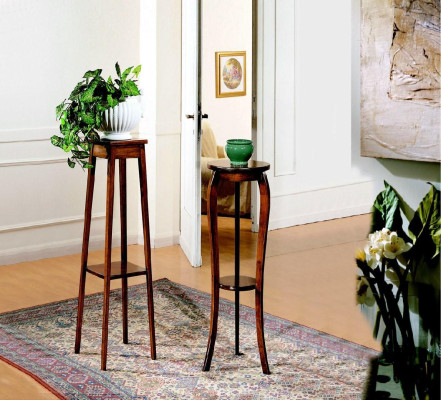 Soprammobili per fiori, supporto per fiori, supporto per vasi, supporto per vasi da fiori in legno massiccio genuino.